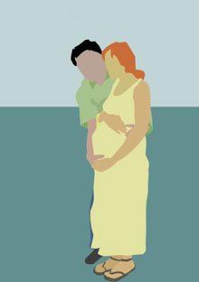 Что делать мужу во время родов?