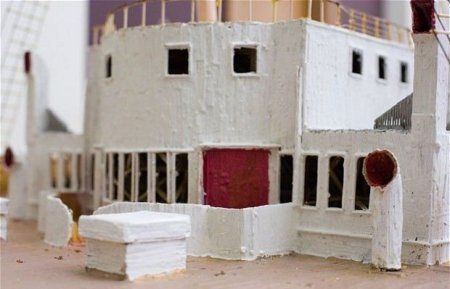 Огромный корабль из зубочисток