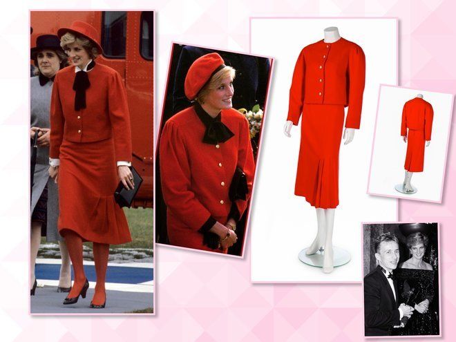 Знаменитый красный костюм принцессы Дианы от Джаспера Конрана