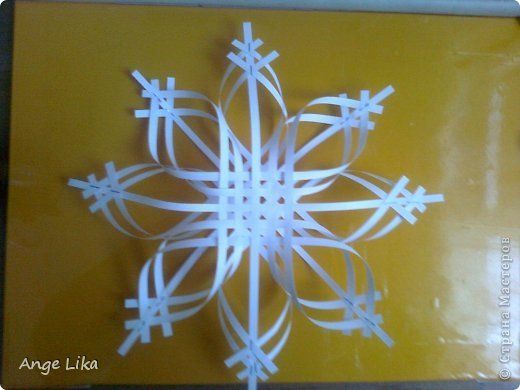 Мастер-класс: Объемная воздушная снежинка Бумага Новый год. Фото 7