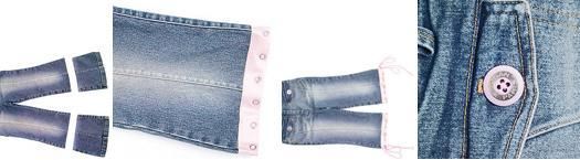 Материалы для джинс для девочки
