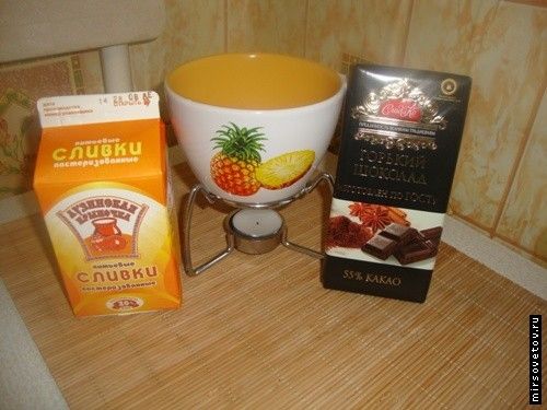 Шоколадное и сырное фондю, рецепты с фото