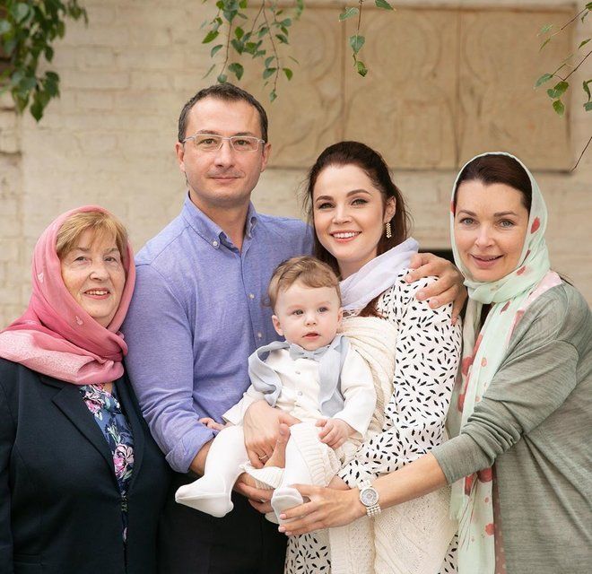 Екатерина Вуличенко крестила сына