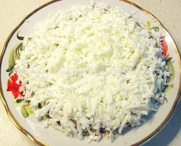 Пошаговое приготовление салата белая береза