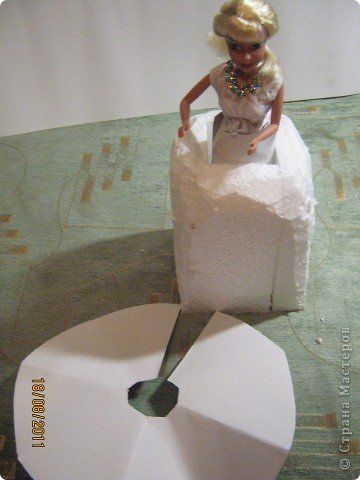 Мастер-класс, Свит-дизайн: Куклы из конфет. МК. Бумага гофрированная День рождения. Фото 11