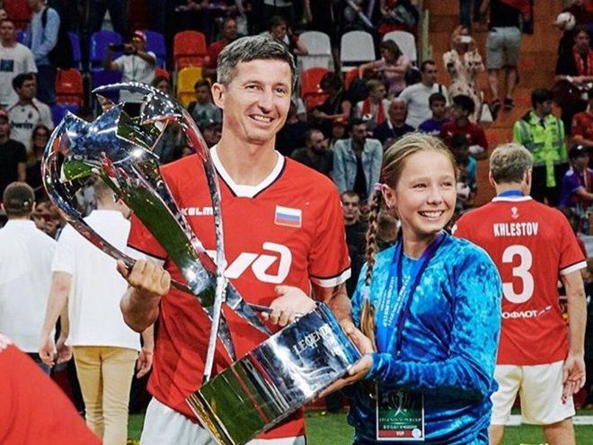Евгений Алдонин с дочкой Верой