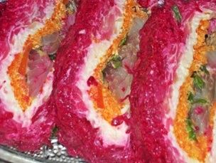 Сельдь по шубой Закуска по-японски