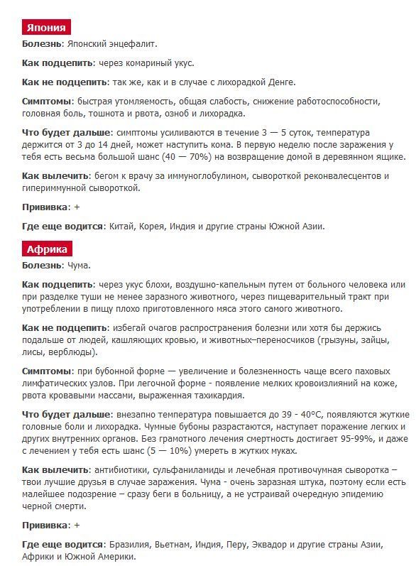 Экзотические заболевания в курортных странах (3 фото + текст)