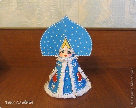 Декор предметов, Мастер-класс, Поделка, изделие Аппликация, Вырезание, Роспись: Поделки к Новому году Бумага, Конусы, Краска Новый год. Фото 11